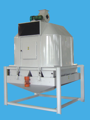 5 t/h Eight - Corner Adjustable Taper Feed Pellet Cooler For High Humidity Pellet
